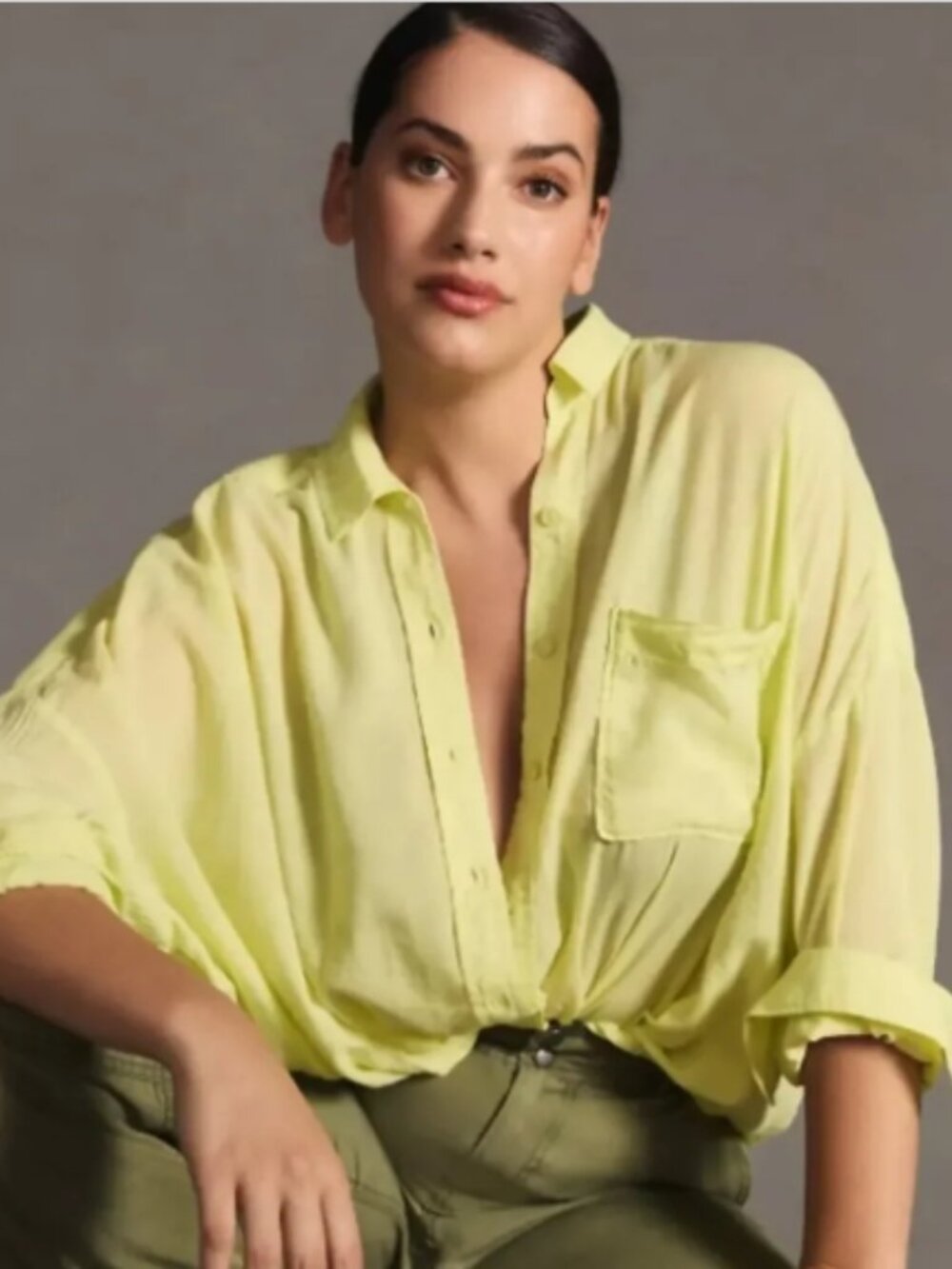 EUC Pilcro Twist-Front Blouse by Anthropologie, Sz - Sm